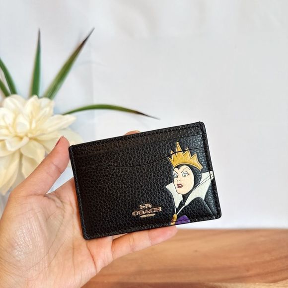Coach Disney X Coach Card Case With Evil Queen Motif - Picture 1 of 6